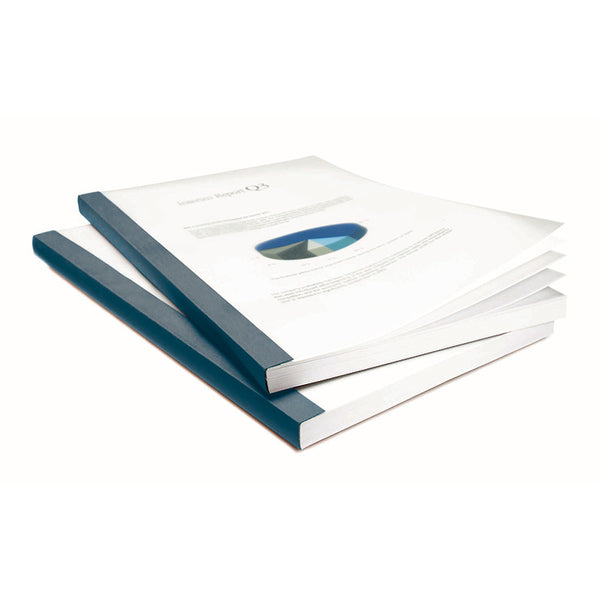 CoverBind Graphite Linen Thermal Binding Covers with Clear Front